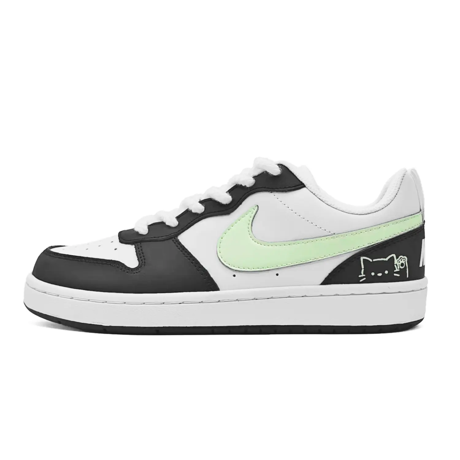 

Детские скейтерские кроссовки Court Borough для младших школьников Nike, зеленый