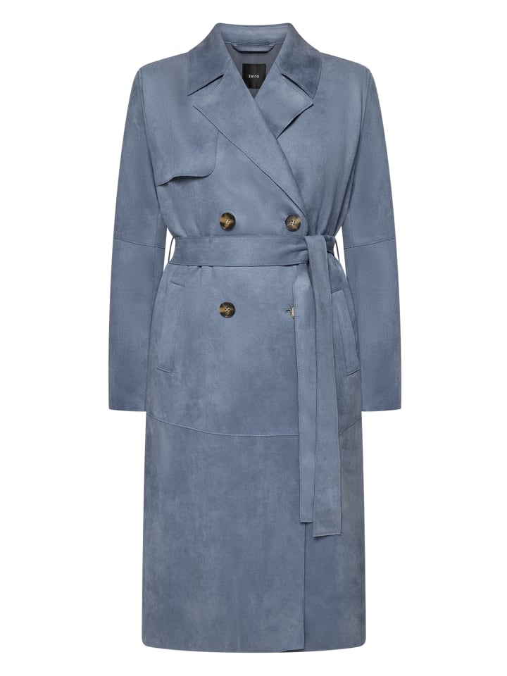 

Zero Пальто с отделкой под кожу в цвете «Флинт Стоун»