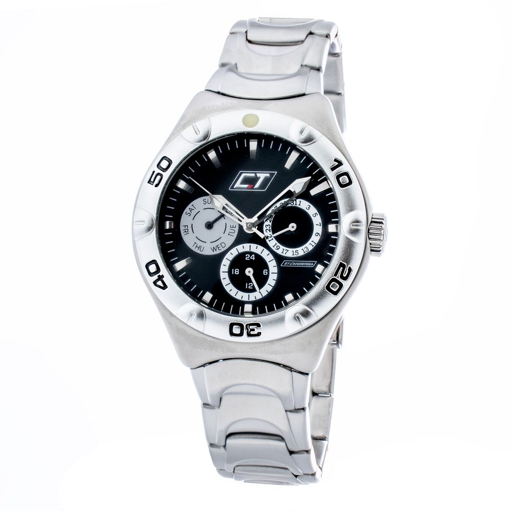

Часы из серой нержавеющей стали Chronotech