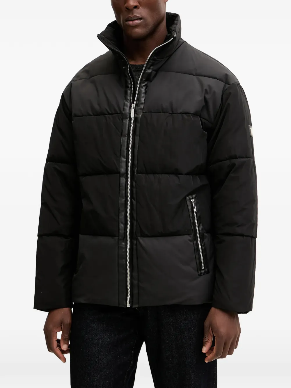 

Стеганая куртка с логотипом Karl Lagerfeld, черный