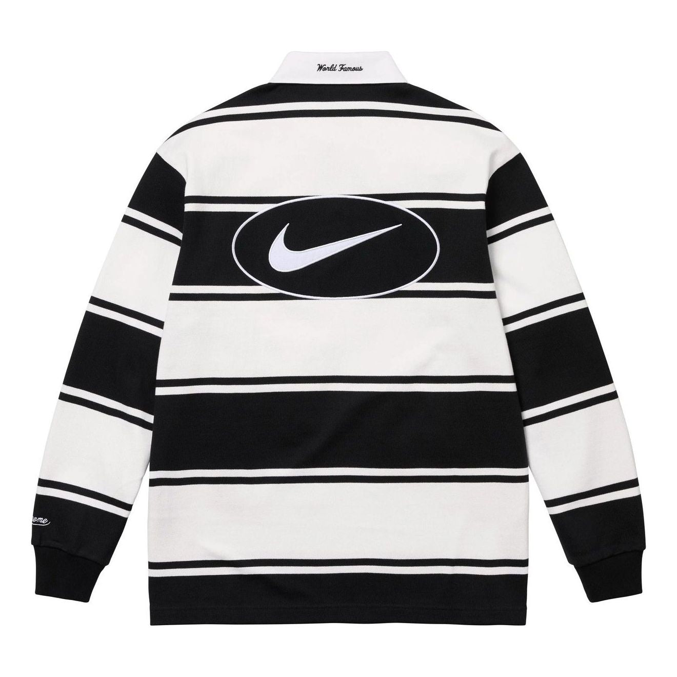 Supreme x Nike Stripe Rugby 'Black' — фото 2