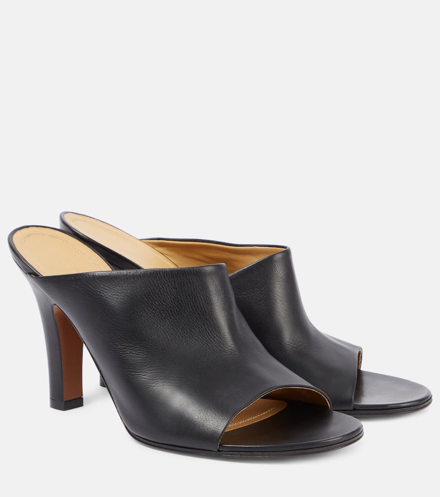 Кожаные мюли Signum 90 The Row, Black