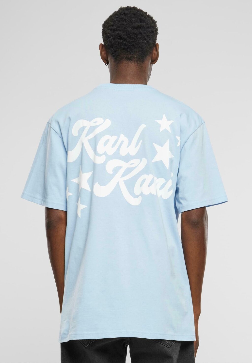 

Футболка с принтом SMALL SIGNATURE HEAVY STAR Karl Kani, цвет light blue