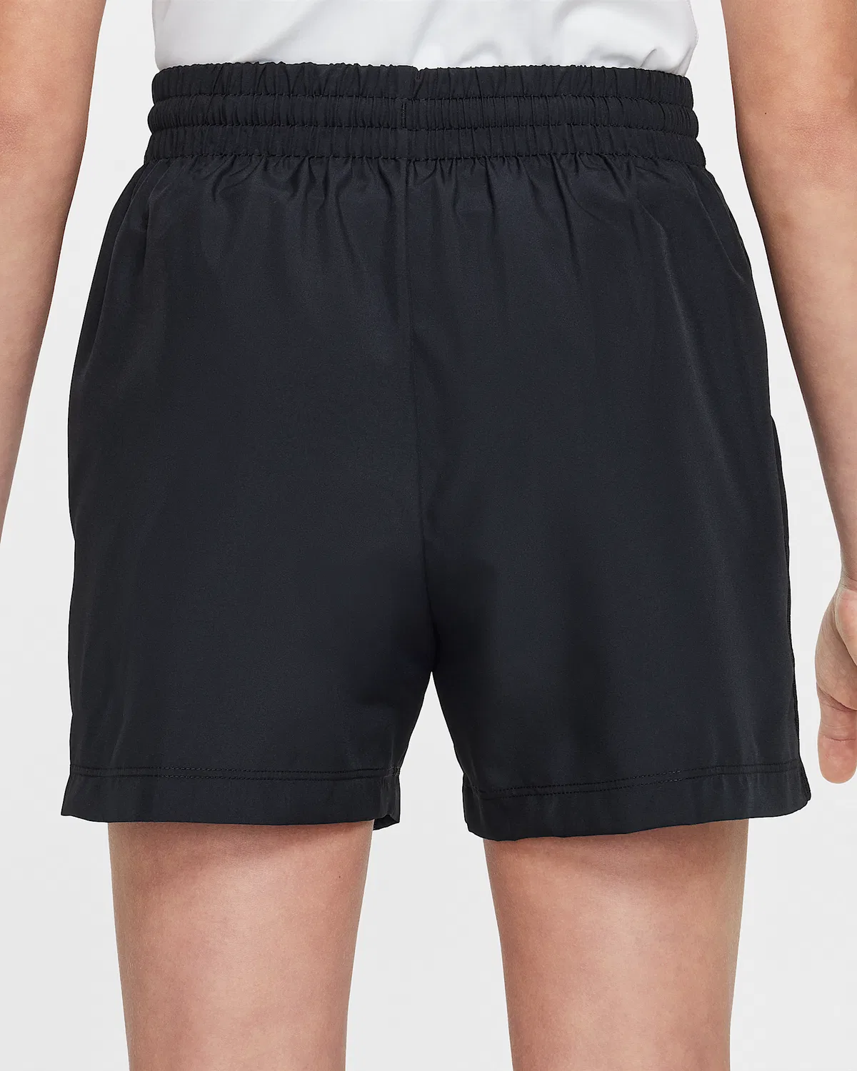 Детские шорты Nike Dri-FIT 4" Woven Shorts Big Kids' Multi, Black/White — фото 3