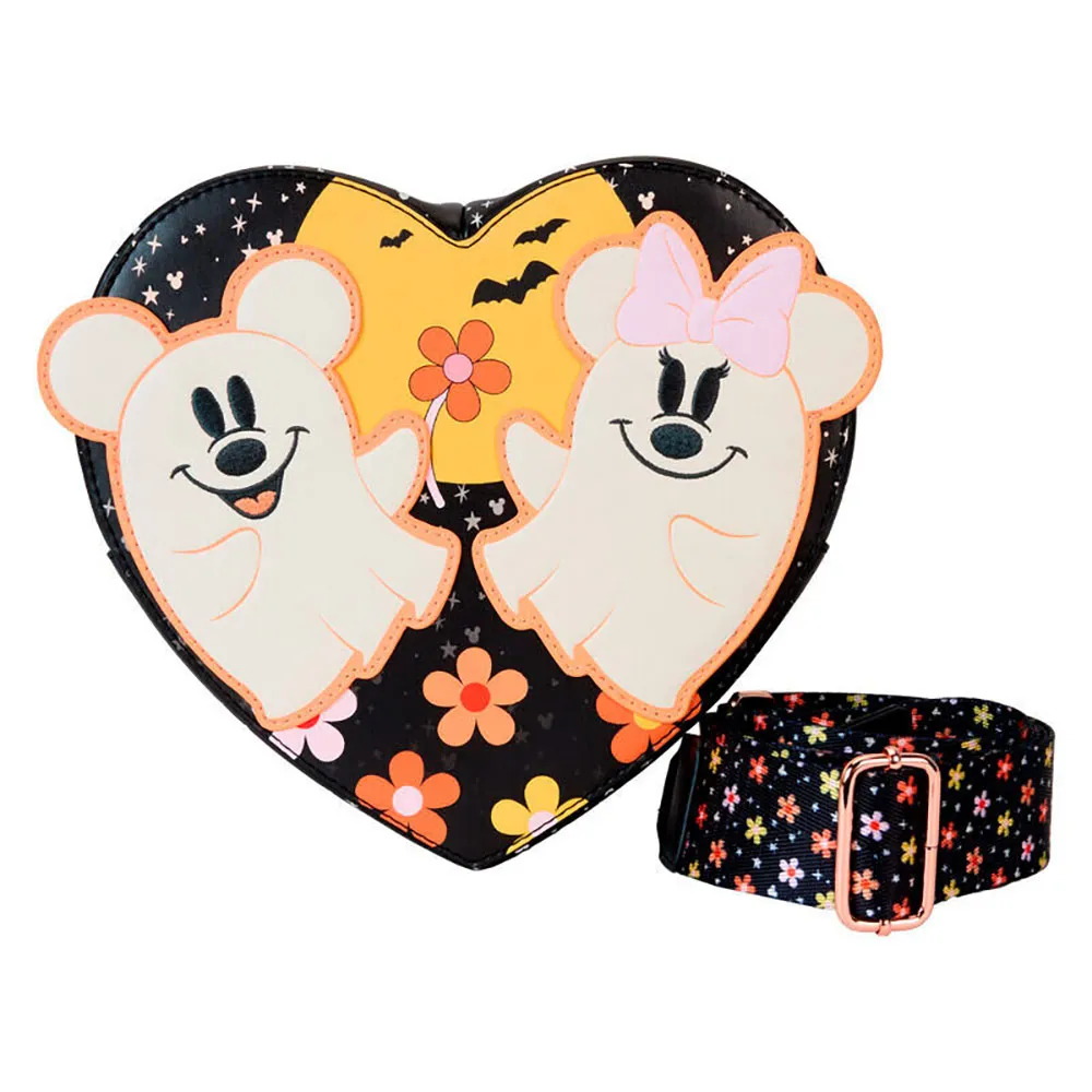 

Сумка через плечо Loungefly Floral Ghost Mickey & Minnie, мультиколор