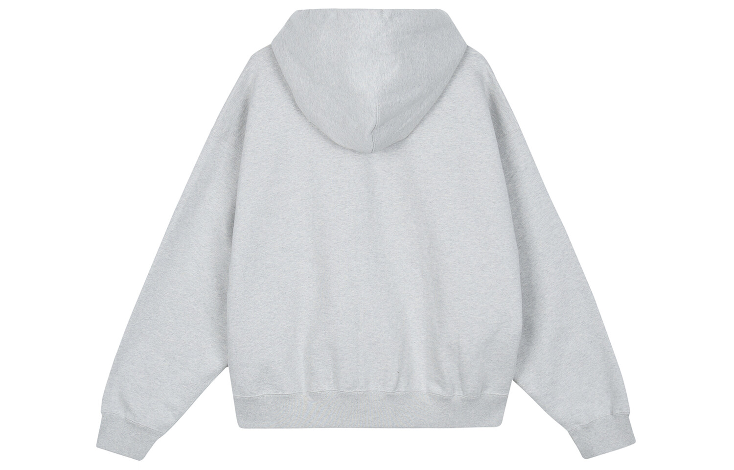 Stussy X флисовая толстовка с капюшоном на молнии, азиатские размеры FW23 Nike, серый — фото 2