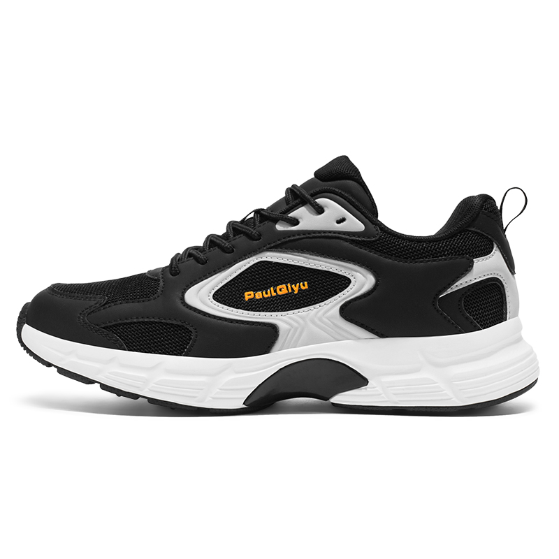 

TELENT Низкие повседневные кроссовки с амортизацией и воздухопроницаемостью, черные, мужские