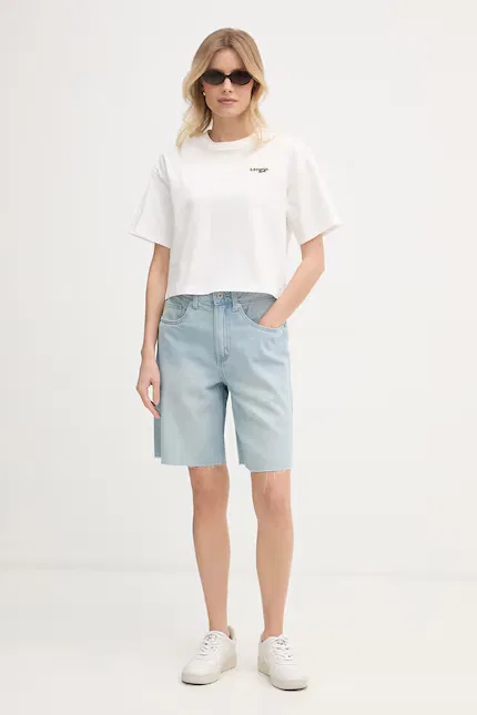 Топ Lacoste Укороченный, Белый — фото 2