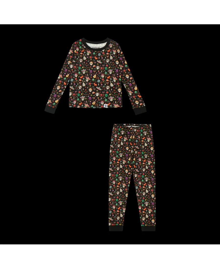 Детский комплект из 2 предметов Dia De Los Muertos - принт Calaveras & Icons Mixed Up Clothing, dia de los muertos