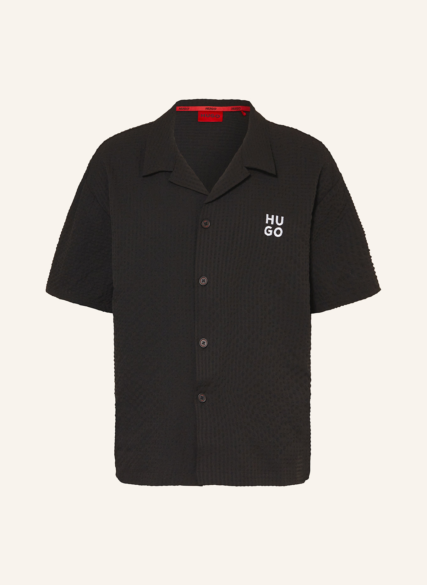 

Рубашка Resort Chaffle Comfort Fit Hugo, черный