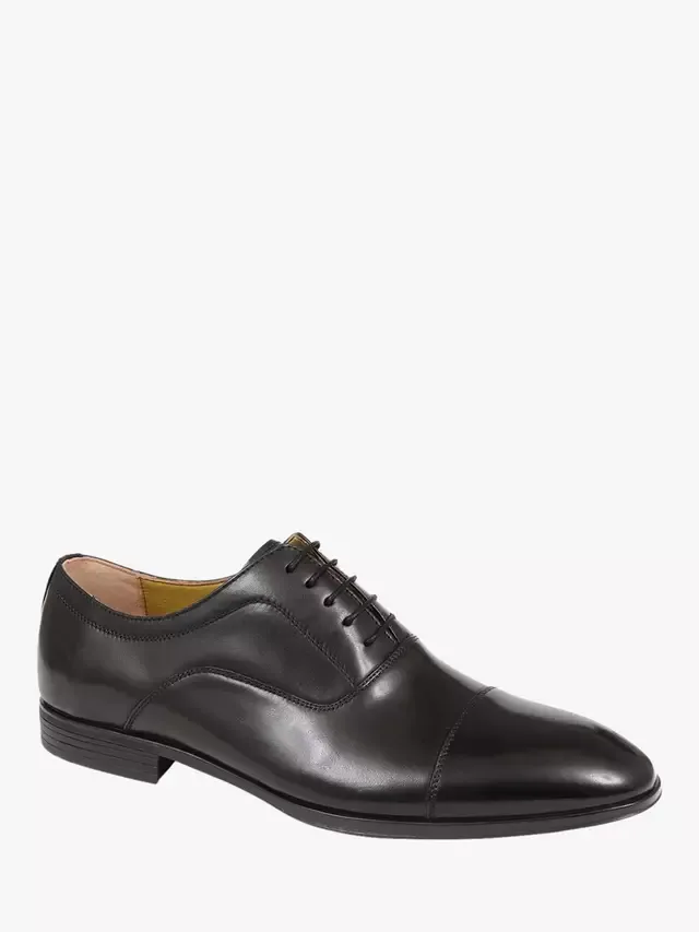 Оксфордские туфли из вощеной кожи Middleham Jones Bootmaker, Black — фото 2