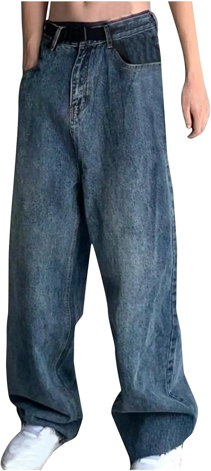 

Брюки джинсовые женские Baggy Jeans High Waisted Wide Leg