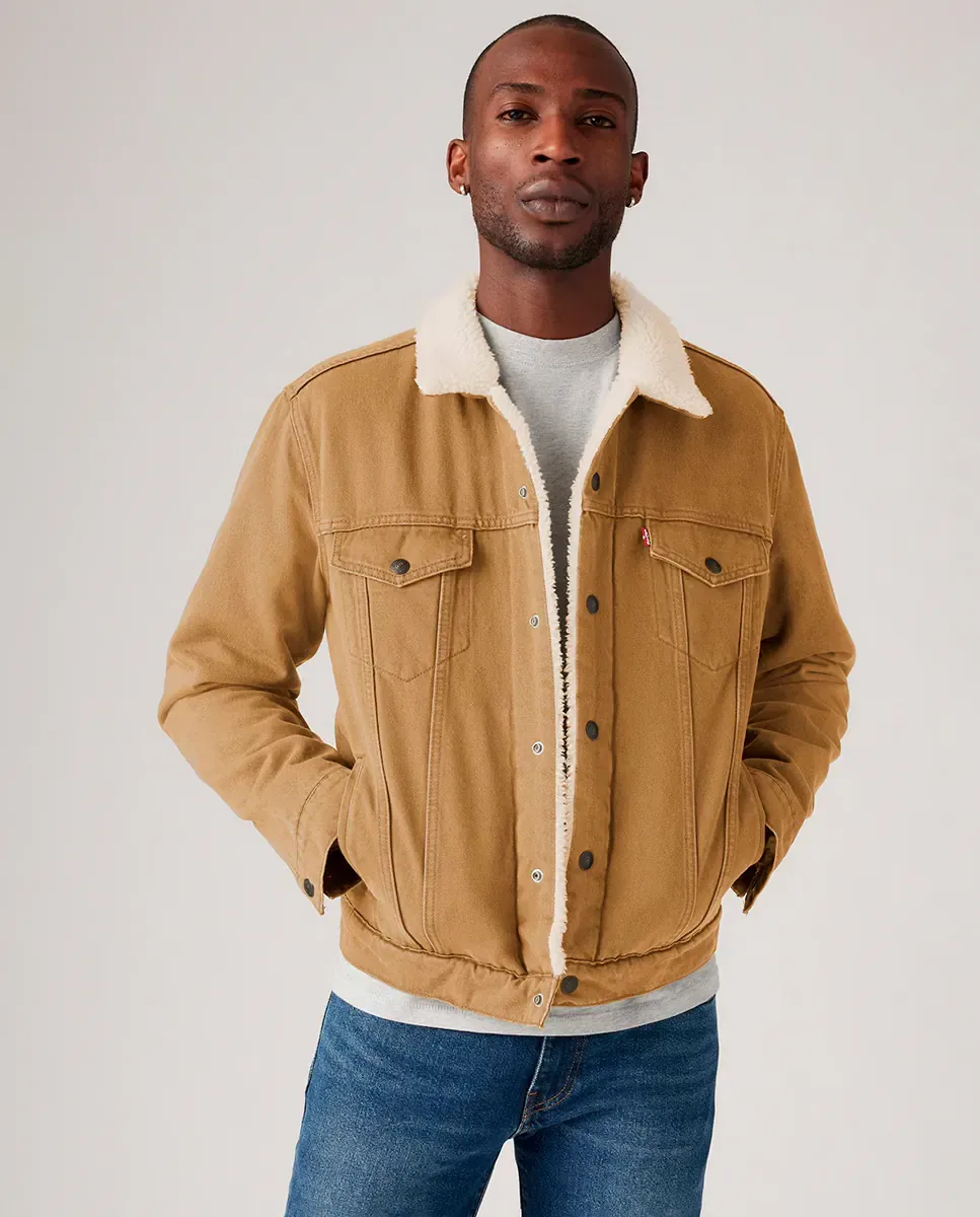 Охотница на мужчин с овечкой Levi's, коричневый — фото 4