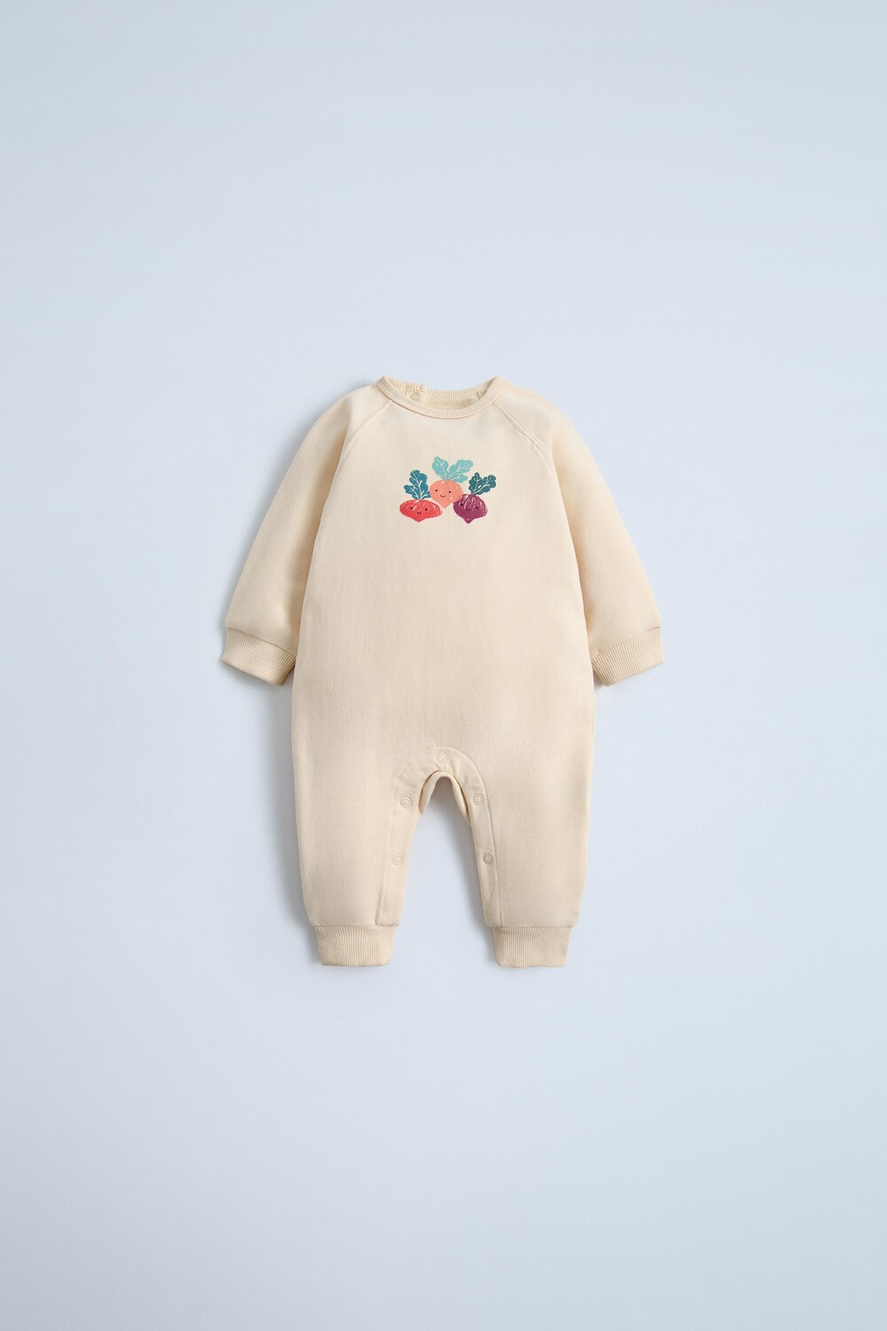 

Плюшевый комбинезон с принтом ZARA, экрю