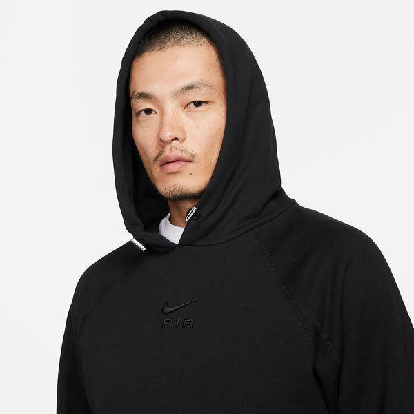 Толстовка Nike Sportswear Air French Terry Pullover Hoodie 'Black', черный — фото 2