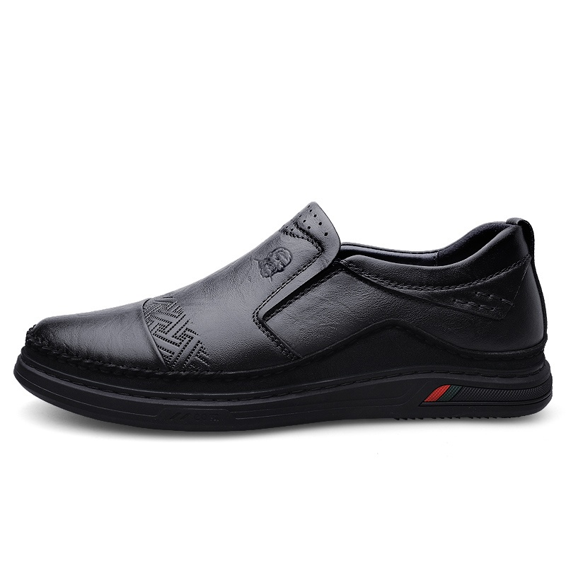 

LAORENTOU Мужские повседневные туфли с низким верхом, черные/коричневые