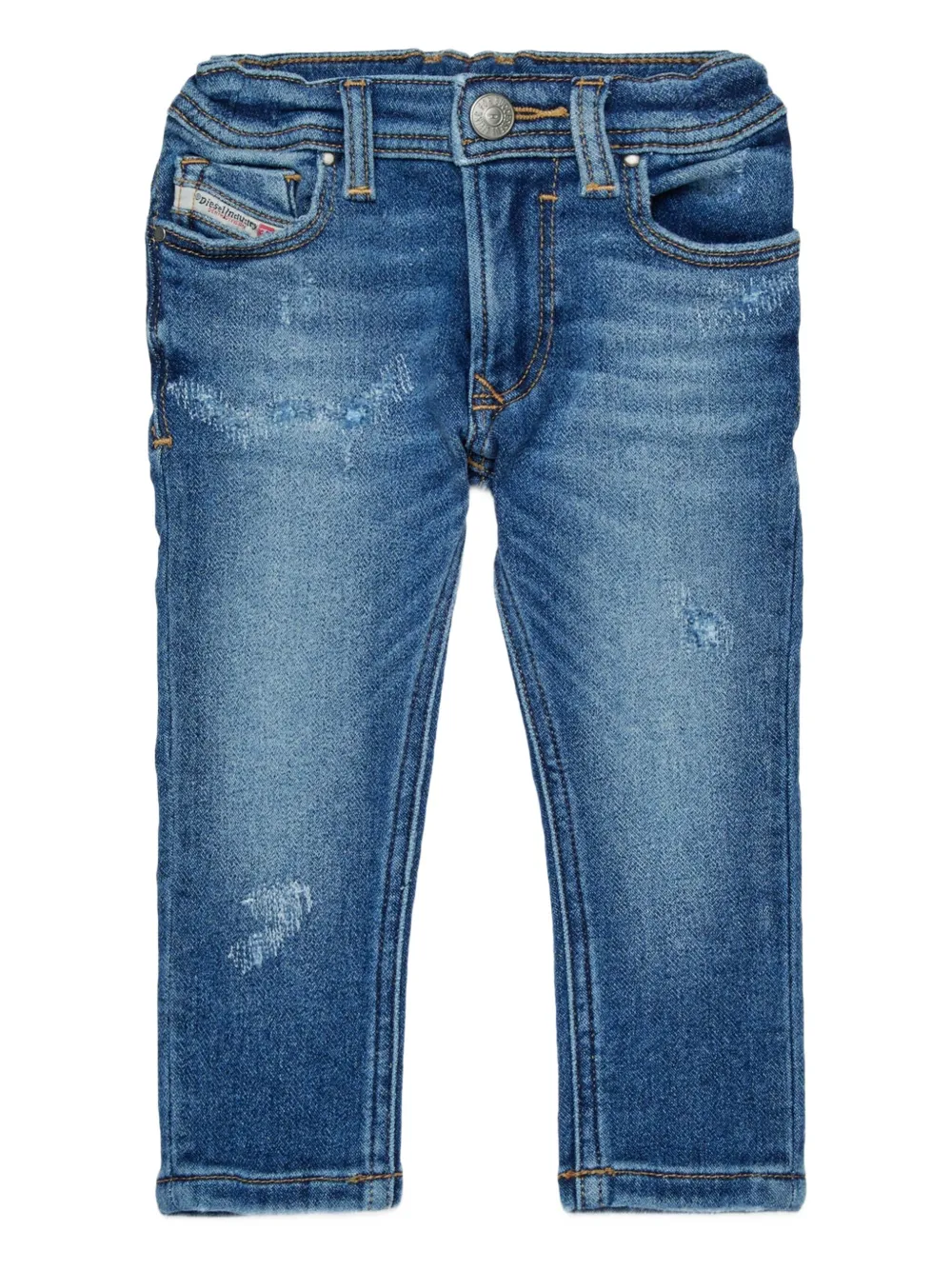 

Джинсы с эффектом потертости Diesel Kids, синий