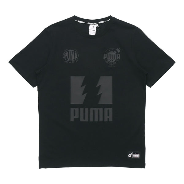 

Футболка x the hundreds tee funny printing round neck short sleeve black Puma, черный