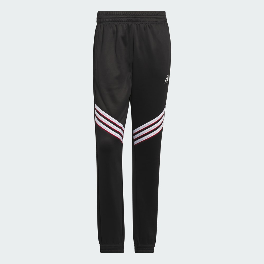 Спортивные брюки Adidas Basketball Crazy Warm Fleece Pants, черный/белый — фото 4