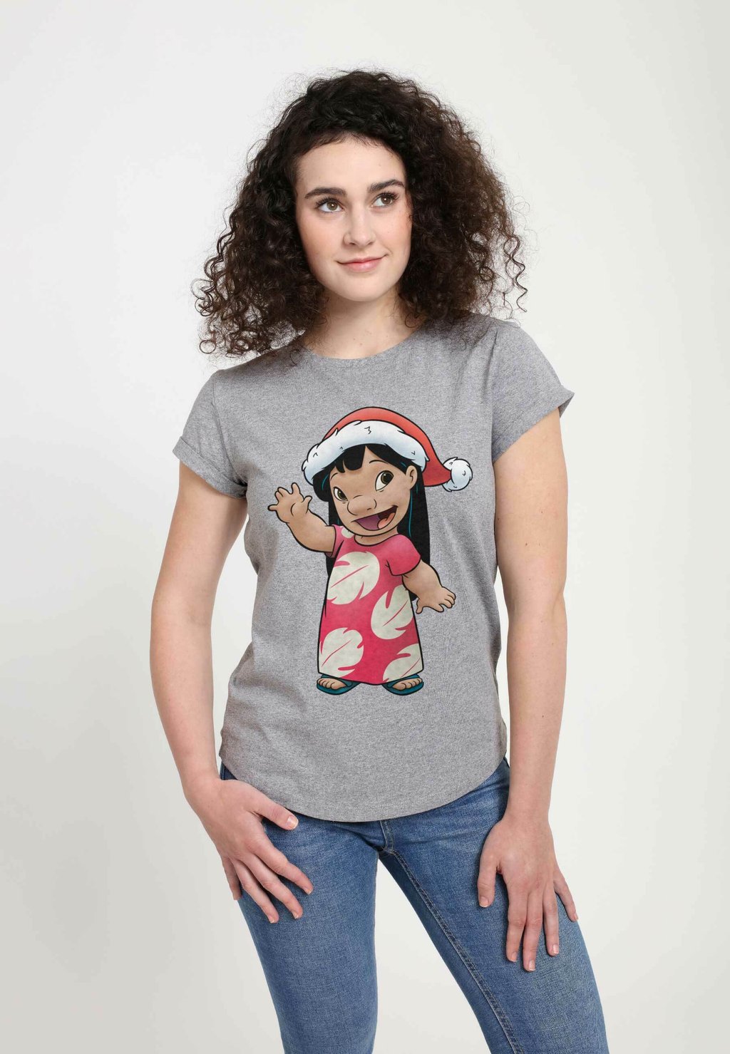 

Футболка с принтом LILO & STITCH LILO HOLIDAY Henry Tiger, серый