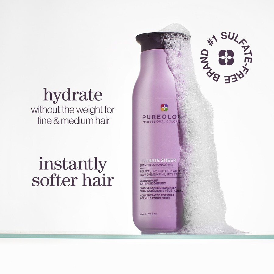 Увлажняющий легкий шампунь для тонких волос Pureology, 33.8 fl oz/1000 mL — фото 3
