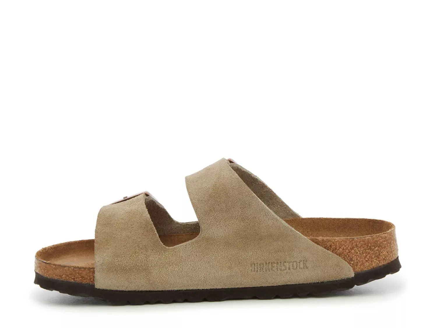 Сандалии Birkenstock Arizona Soft Footbed - женские, бежево-серый — фото 3