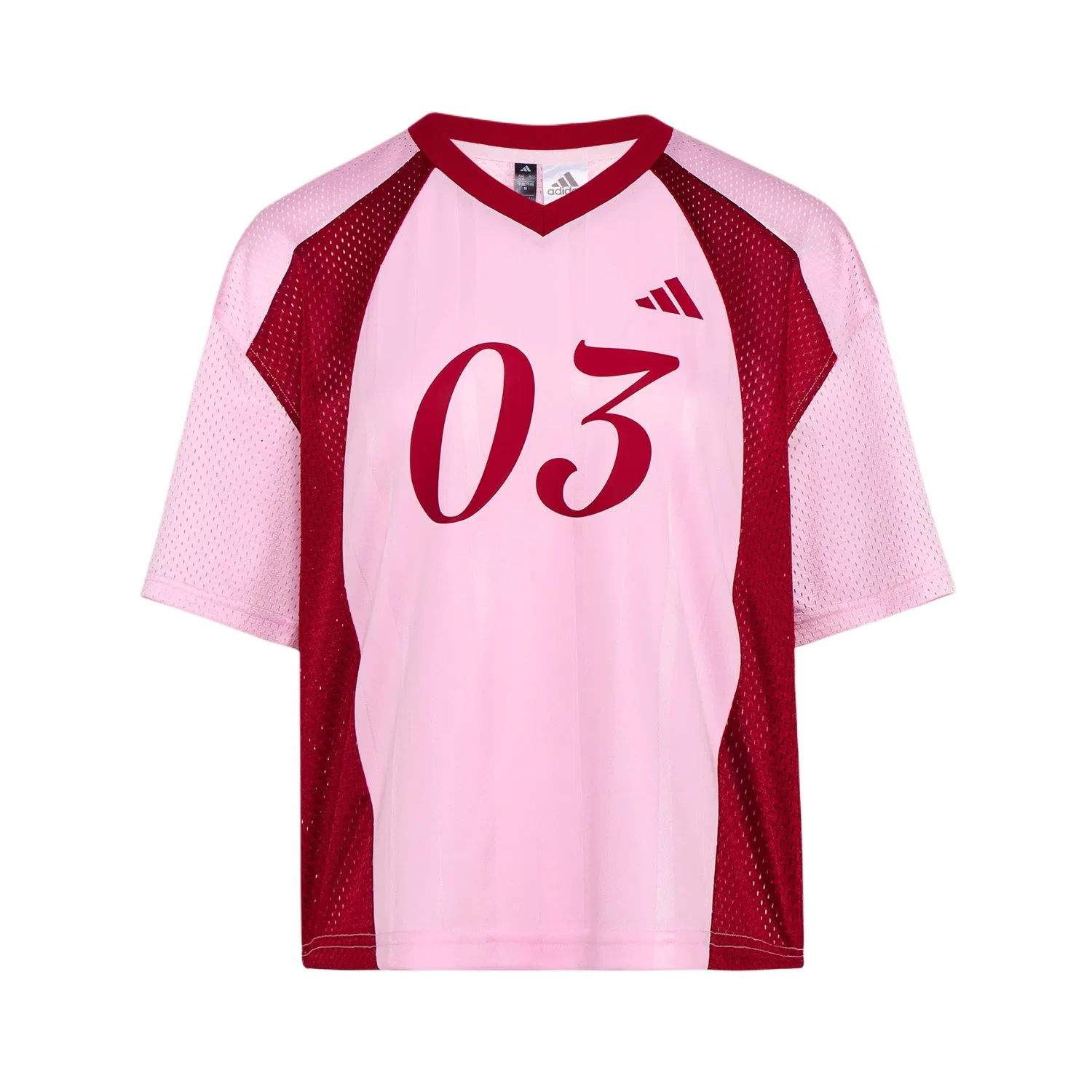 Футболка женская с V-образным вырезом Adidas Clear Pink