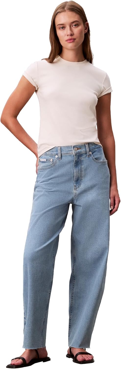 Женские джинсы Calvin Klein Barrel Fit, Robins Egg