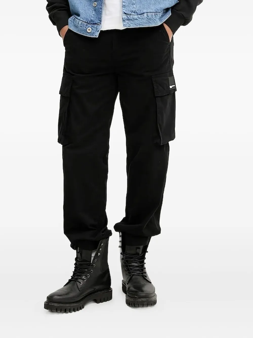 

Брюки с карманами карго Karl Lagerfeld Jeans, черный