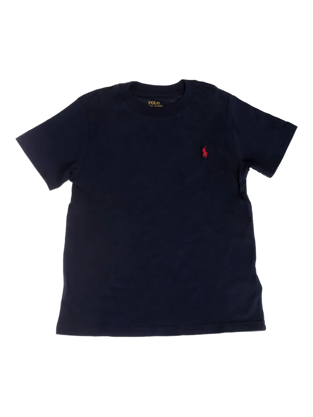 Футболка с вышитым логотипом POLO RALPH LAUREN KIDS, синий