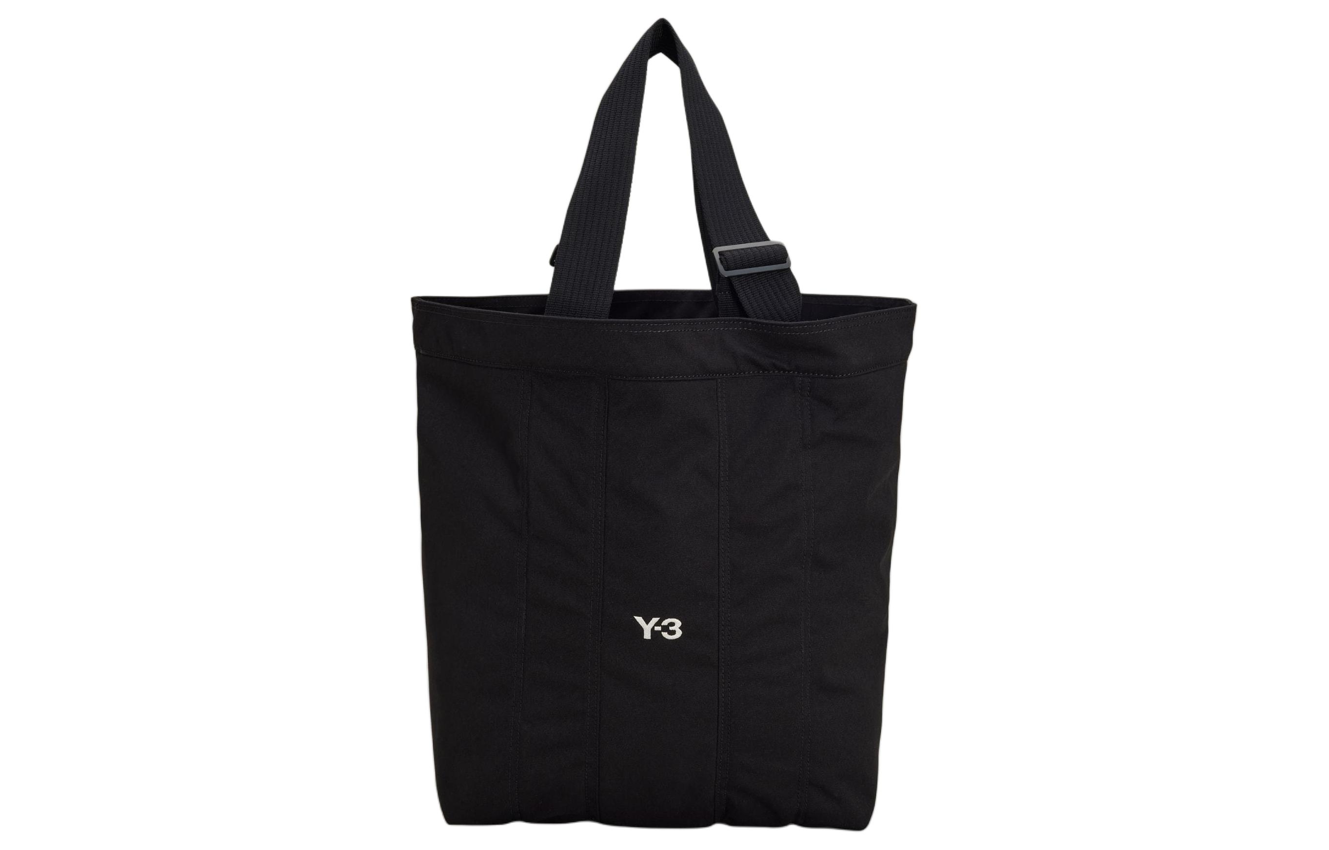 

Y-3 Сумка-шоппер из холста с вышитым логотипом, Black