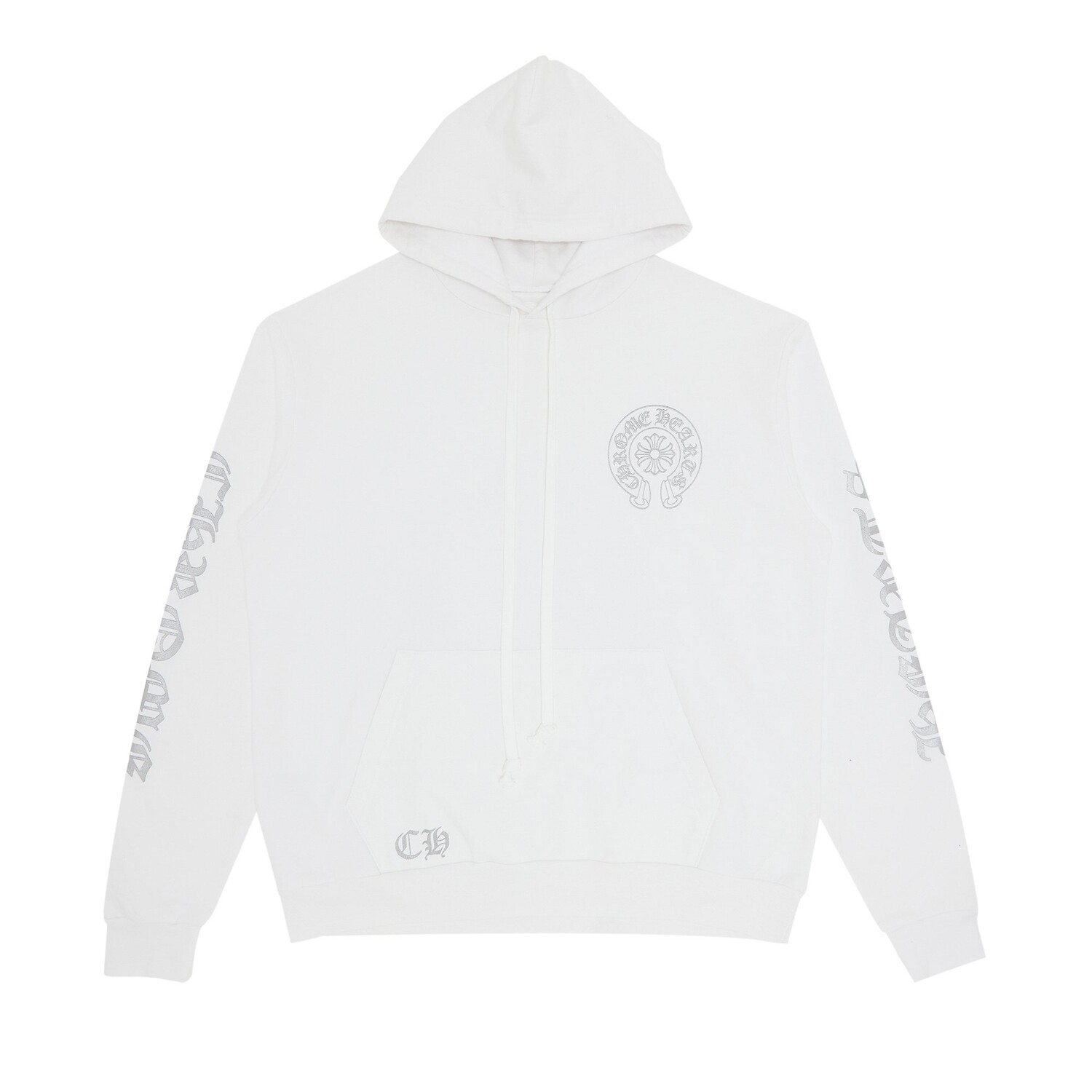 

Эксклюзивная хромированная худи Chrome Hearts Miami, цвет Белый/Серый
