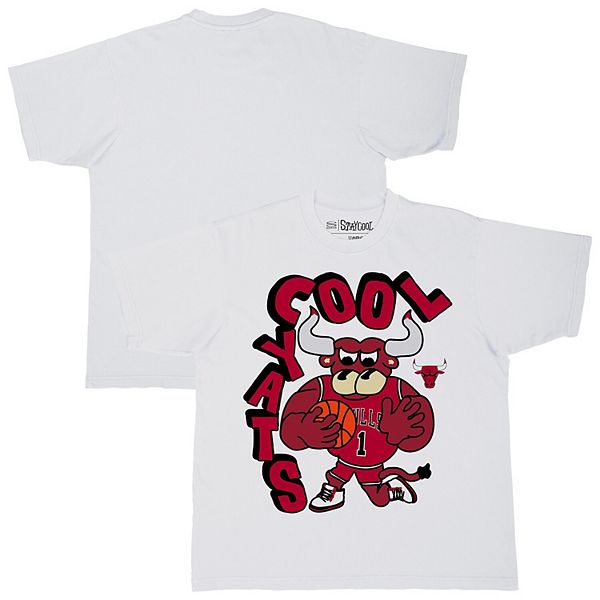 

Мужская белая футболка oversize Chicago Bulls NBA x Staycool Mascot Stadium Essentials