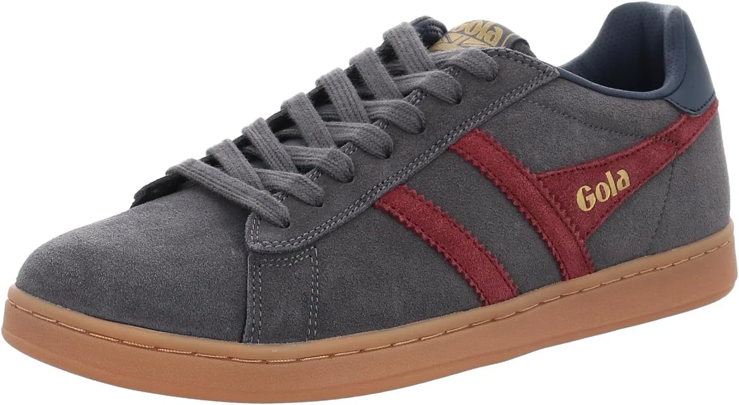 Мужские замшевые кроссовки Gola Equipe II, цвет Storm Burgundy Navy, 44 EU