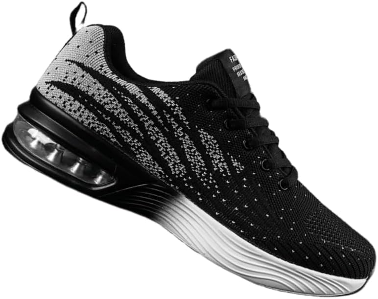 

Мужские спортивные кроссовки с воздушной подушкой- дышащие, на шнуровке, подходят для бега, баскетбола, фитнеса и тренировок в зале Hoalox, серый