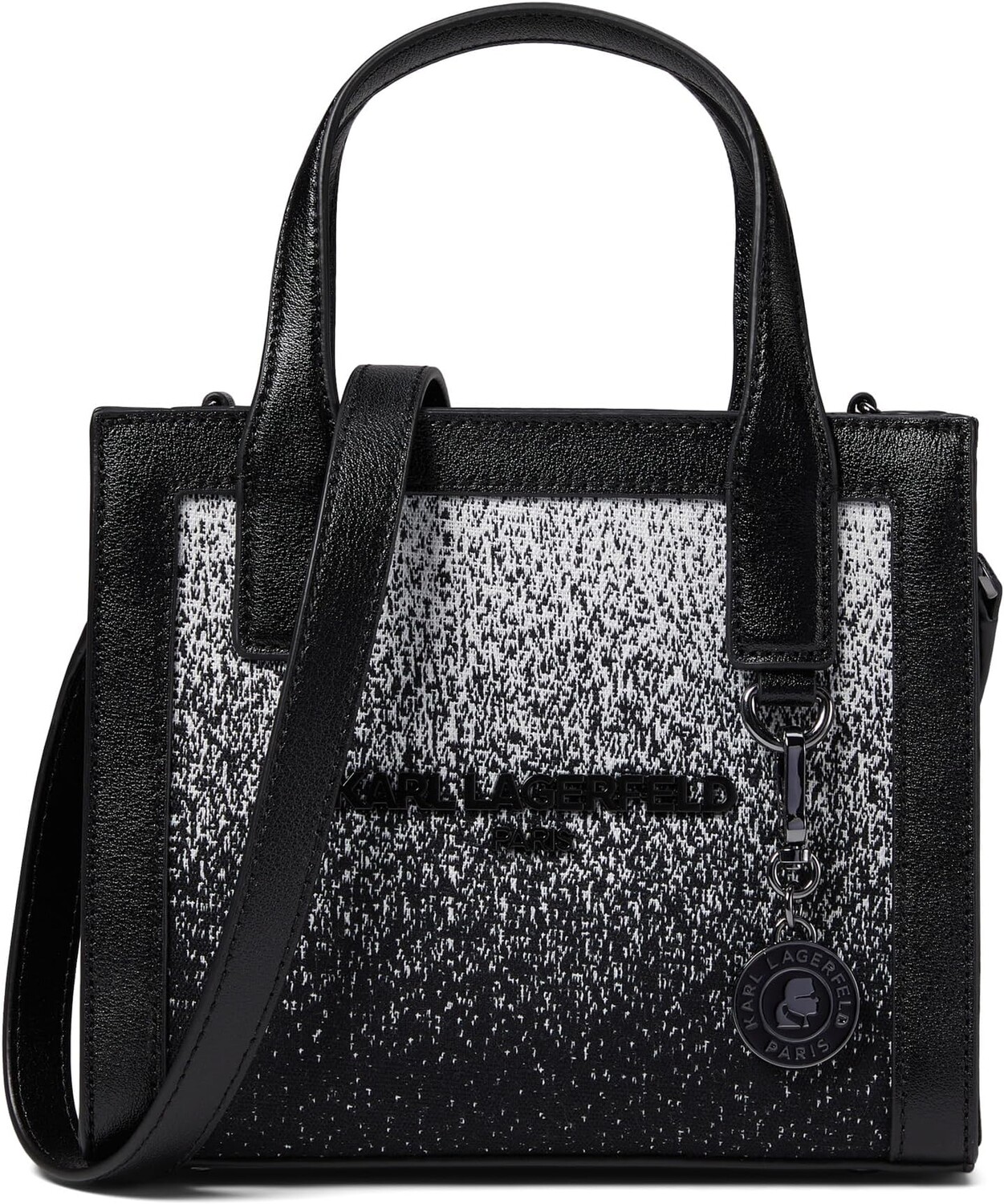 

Сумка Karl Lagerfeld Paris Nouveau Small Tote, цвет Black/White Ombre