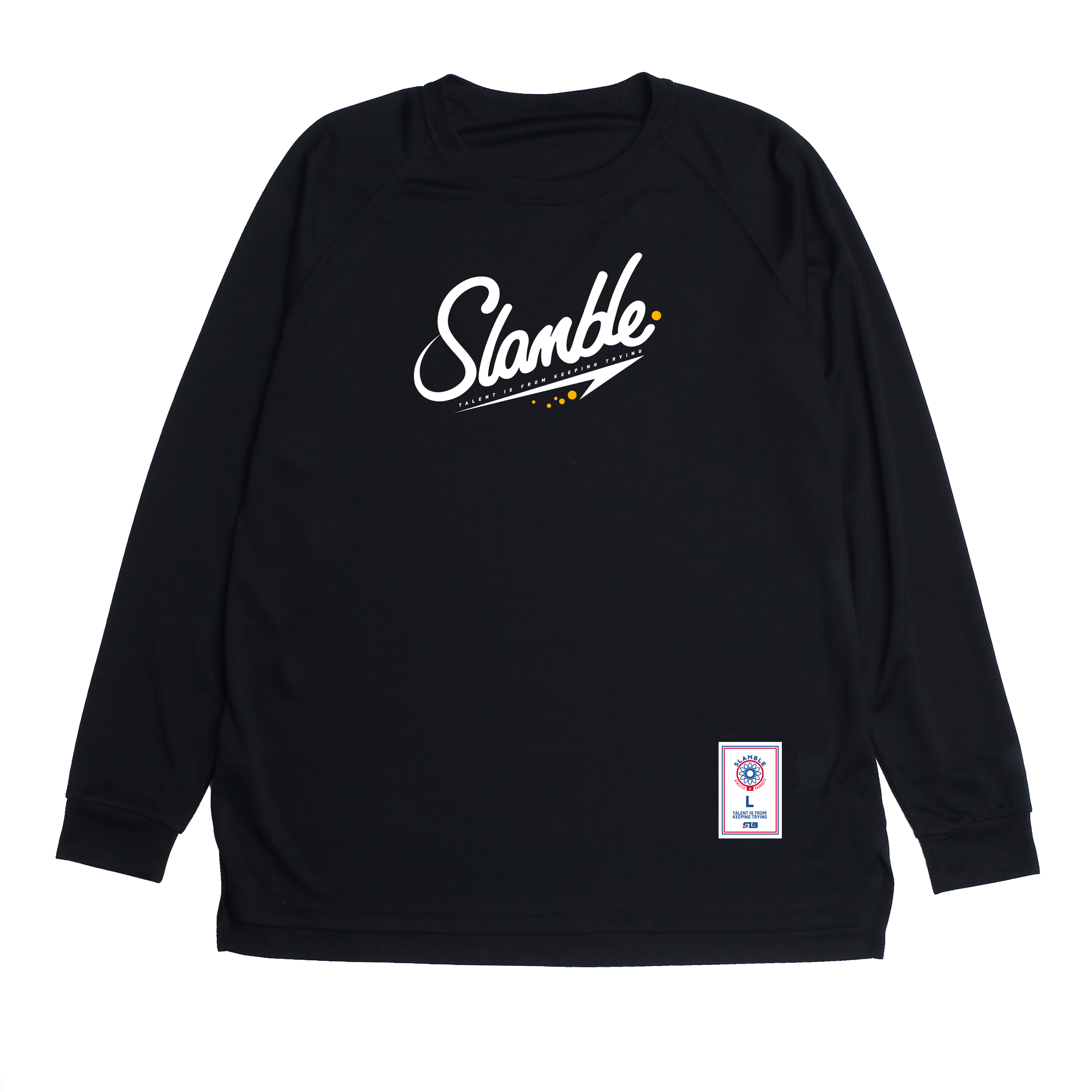 

Футболка с длинным рукавом унисекс Slamble, темно-синий