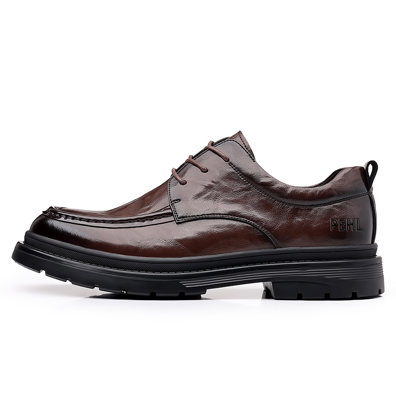 

PEHL Мужские повседневные туфли мужские низкие черно-коричневые коричневые, цвет Brown