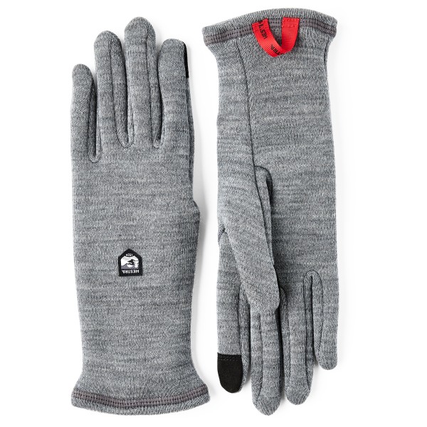 

Перчатки Gravita из мериносовой шерсти с 5 пальцами Hestra, серый