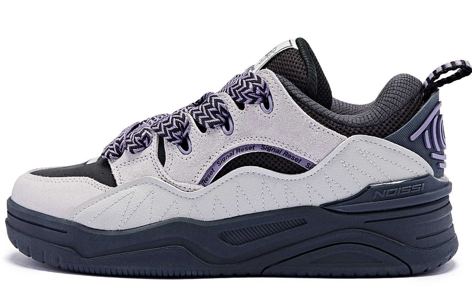 

Кроссовки QIAODAN Skateboarding Shoes Women's Low-top Black Pale Gray, черный