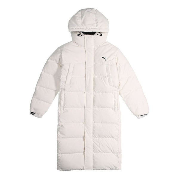 

Куртка long cut hoodie coat 'white' Puma, белый
