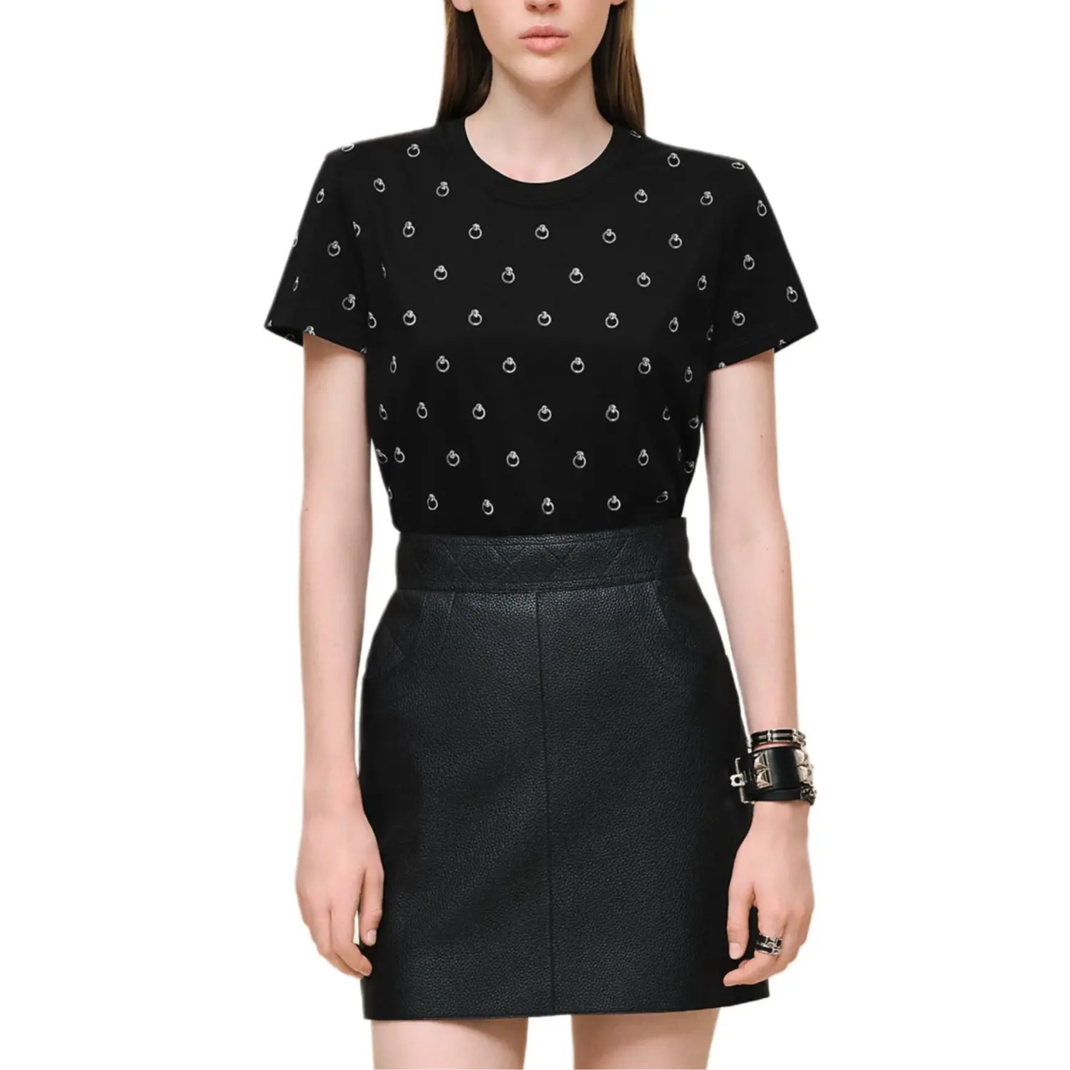 

Футболка Regular SS26 для женщин HERMES, черный