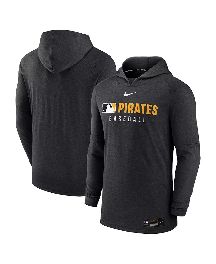 

Мужская толстовка с капюшоном Heather Black Pittsburgh Pirates Authentic Collection Tri-Blend Performance Pullover Hoodie Nike