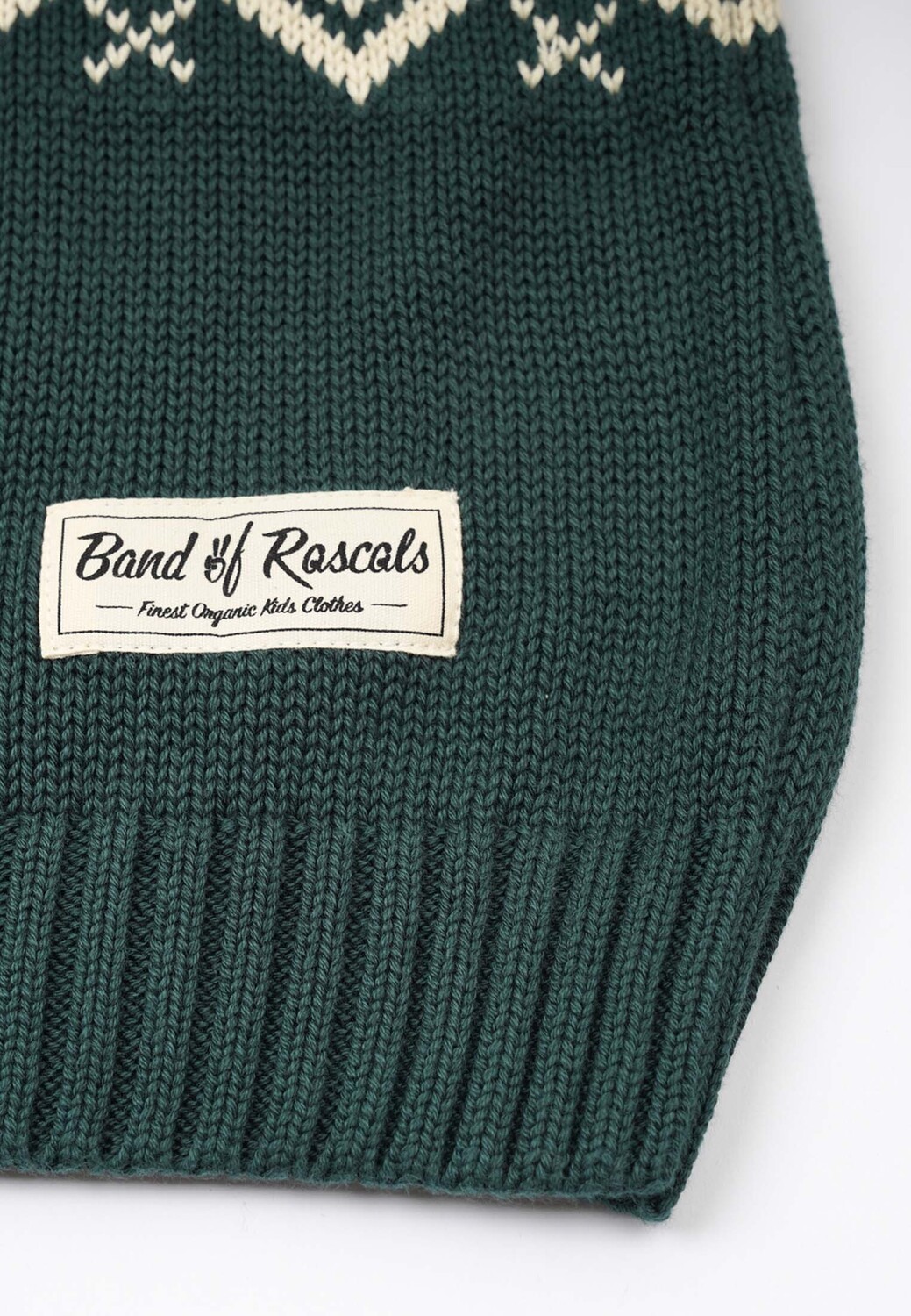 Пуловер Band of Rascals Norway III, цвет racing green — фото 4