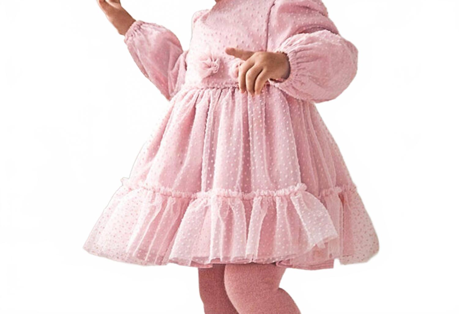 

Розовое платье из тюля Mayoral