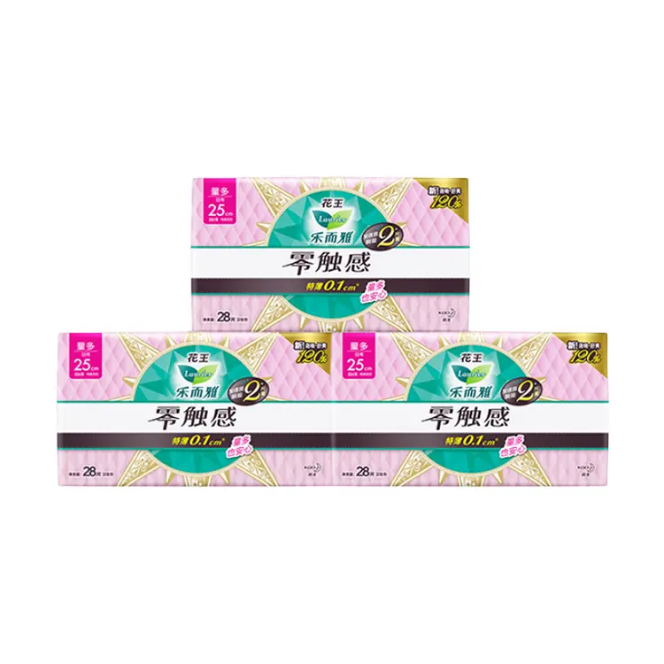 

Нулевое касание ощущение гигиенические прокладки полный цикл ежедневное использование 112 таблеток Laurier, 250mm * 28 Pcs/Pack * 3