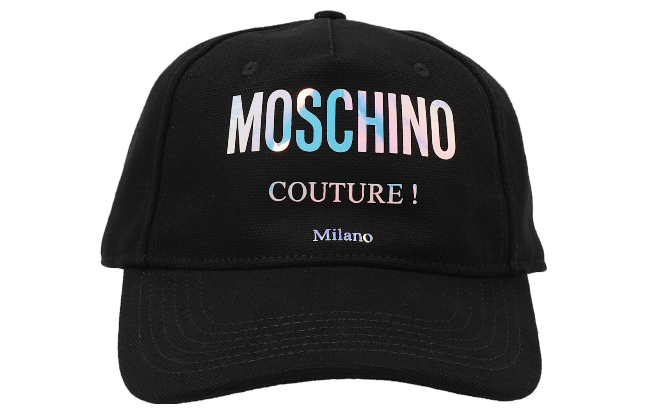 

MOSCHINO Хлопковая кепка с логотипом, Black