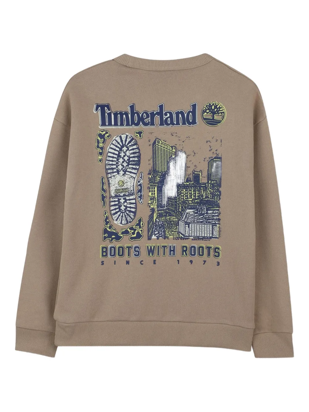 Толстовка с городским принтом Timberland Kids, нейтральный — фото 2