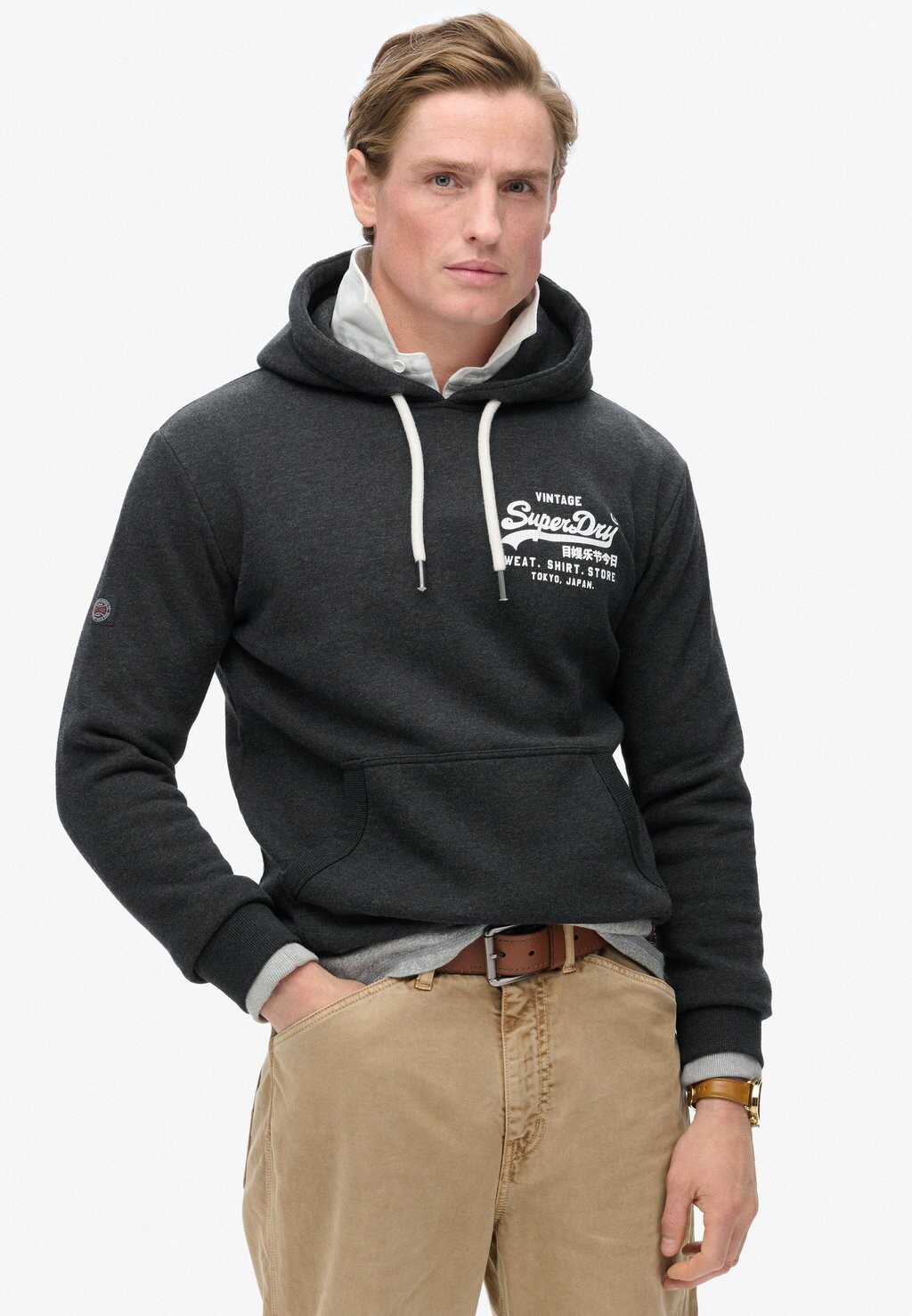 

Толстовка с капюшоном CLASSIC VINTAGE LOGO GRAPHIC Superdry, черный