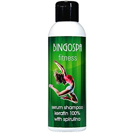 

Фитнес-сыворотка-шампунь с кератином и спирулиной против ломкости волос Bingospa